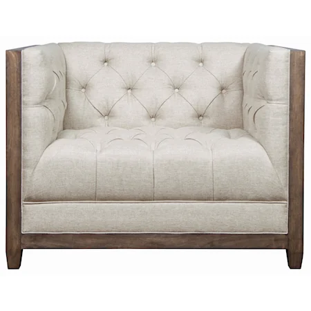 Deconstructed Chesterfield Chair with Tufting